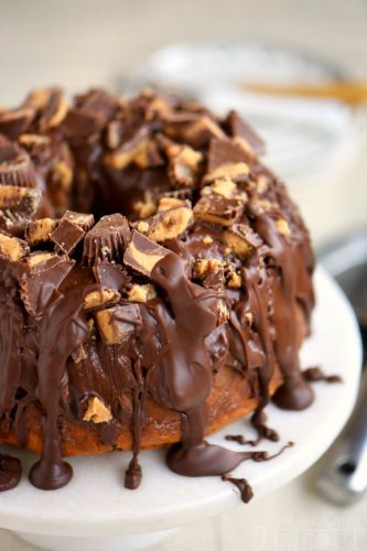 Reese's Peanut Butter Chocolate Chip Pound Cake