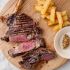 Mustard-Infused Rib-Eye with Crispy Potatoes