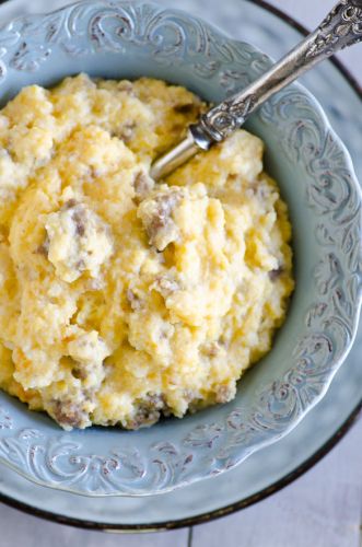 Rice Cooker Sausage & Grits Breakfast Casserole