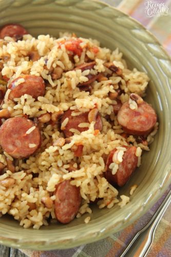 Rice Cooker Sausage Jambalaya