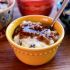 Rice Pudding with Caramel Pecan Sauce