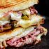 Loaded grilled roast beef sandwich