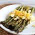 Roasted asparagus with hard-boiled eggs and lemon-Dijon dressing