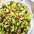 Roasted broccoli salad with lemons and almonds