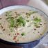 Roasted cauliflower, fennel and leek soup