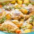 Easy One Pot Roasted Chicken Dinner