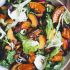 Roasted Pumpkin and Peach Salad