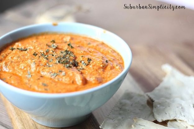 Roasted Red Pepper And Artichoke Dip