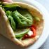 Roasted Red Pepper Hummus Wraps