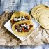 Roasted Sweet Potato and Black Bean Tacos With Goat Cheese