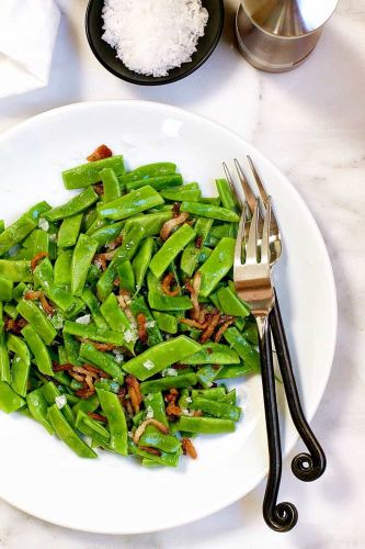 Romano Beans With Shallots And Bacon