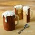 Root Beer Mug Cakes filled with Vanilla Ice Cream Ganache