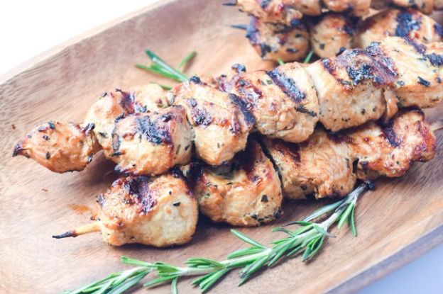 Rosemary Dijon Turkey Kabobs
