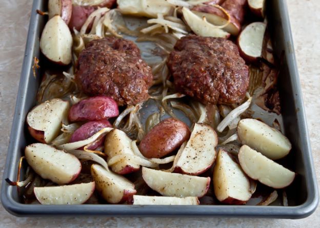 One-Pan Salisbury Steak + Potatoes