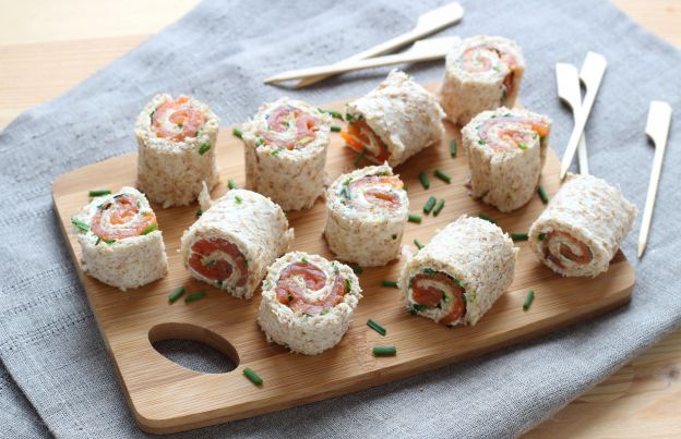 Mini Smoked Salmon Rolls