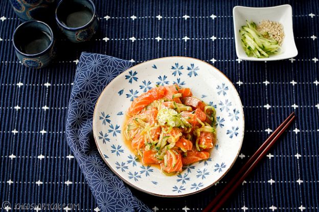 Marinated Salmon Salad