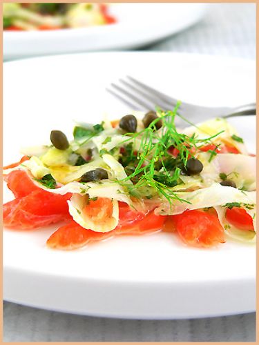 Fennel Salmon Carpaccio