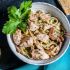 Salmon Pasta With Creamy Garlic Sauce