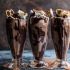 Salted pretzel Nutella fudge milkshake