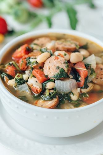 Sausage and white bean soup