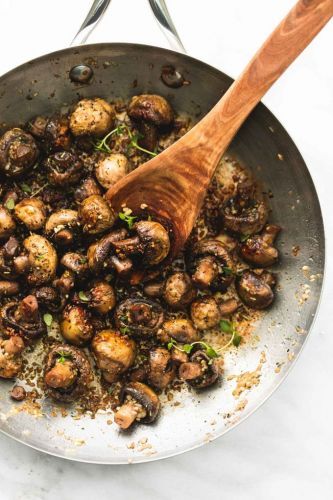 Sauteed Garlic Butter Mushrooms
