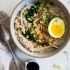 Savory Oatmeal with Chicken and Spinach