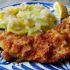 German schnitzel and Swabian potato salad