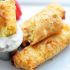 Breakfast egg rolls with sausage gravy