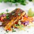 Pan-Seared Mahi Mahi With Honey Lime Coleslaw