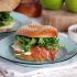 SESAME BAGELS WITH PROSCIUTTO, APPLE, and HONEY CREAM CHEESE