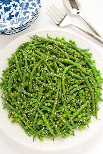 Sesame ginger green bean salad