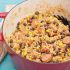 Easy sausage and black bean paella