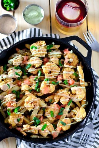 Shrimp Po Boy Loaded Fries