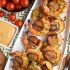 Spicy shrimp and sausage skewers