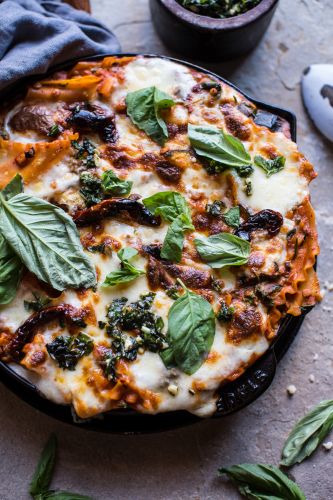 Simple Vegetarian Skillet Lasagna