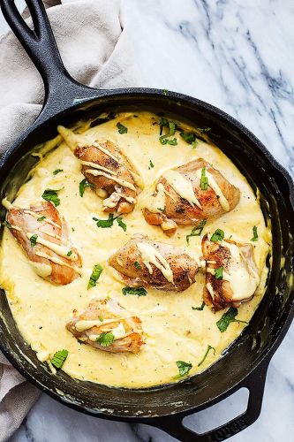 One-pan Skillet Honey Dijon Chicken