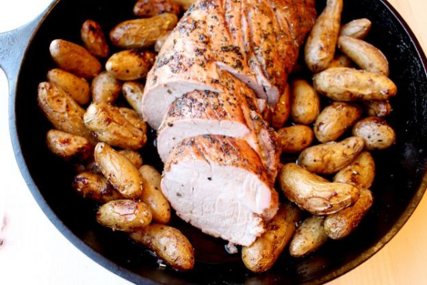 Skillet Roasted Pork Tenderloin with Potatoes