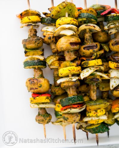 Grilled Moroccan Vegetable Skewers