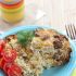 Cauliflower hashbrowns breakfast casserole