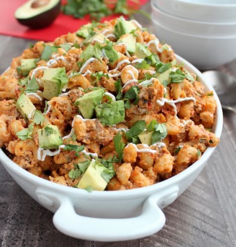Taco macaroni and cheese