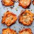 Garlic Butter Smashed Sweet Potatoes With Parmesan