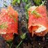 Smoked salmon rolls