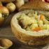 Soup in a bread bowl