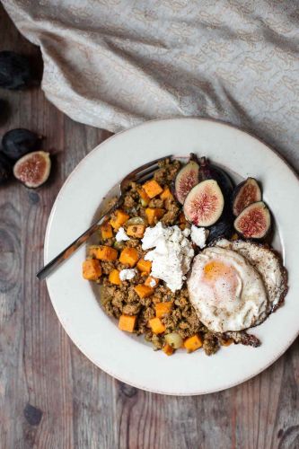 Spiced Beef And Sweet Potato Bowls With Crispy Eggs