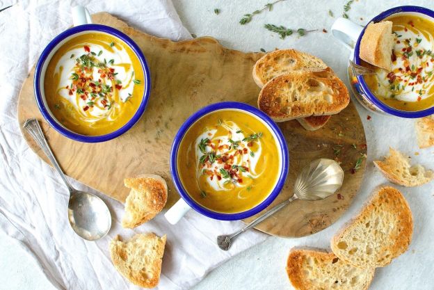Spiced Red Lentil and Root Vegetable Soup