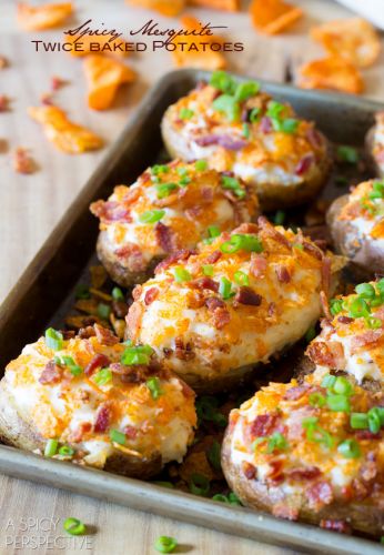 Spicy Mesquite Twice Baked Potatoes