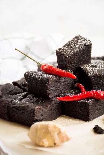 Spicy Midnight Diablo Brownies