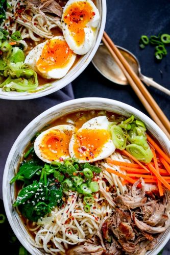 Ramen Noodle Soup with Spicy Pork