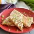 Spicy Tuna Quesadilla with 2-Ingredient Blue Cheese Dressing