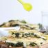 Spinach, Artichoke, and Brie Crepes with Sweet Honey Sauce